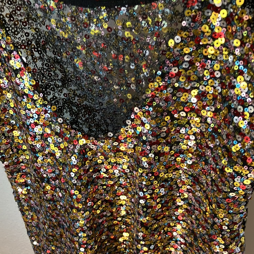 Free People Intimately Sequin Multicolor Spaghetti Strap Dress So Sexy Cute! - Picture 11 of 11